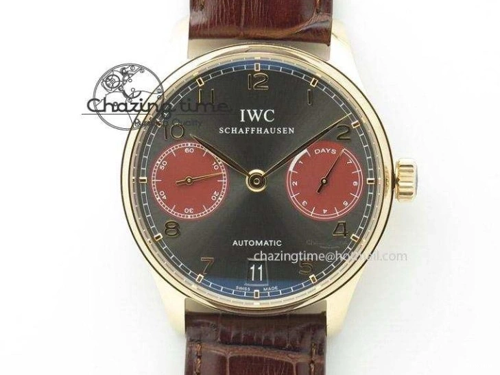 MIROTIME 0426 TimelessDesign Portuguese IW358304 ZF 1:1 Best Edition SS Blue Dial on Leather Strap A 7078